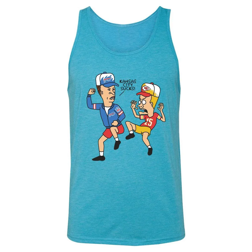 Unisex Jersey Tank - T48M2DDJ - Aqua Triblend - 3