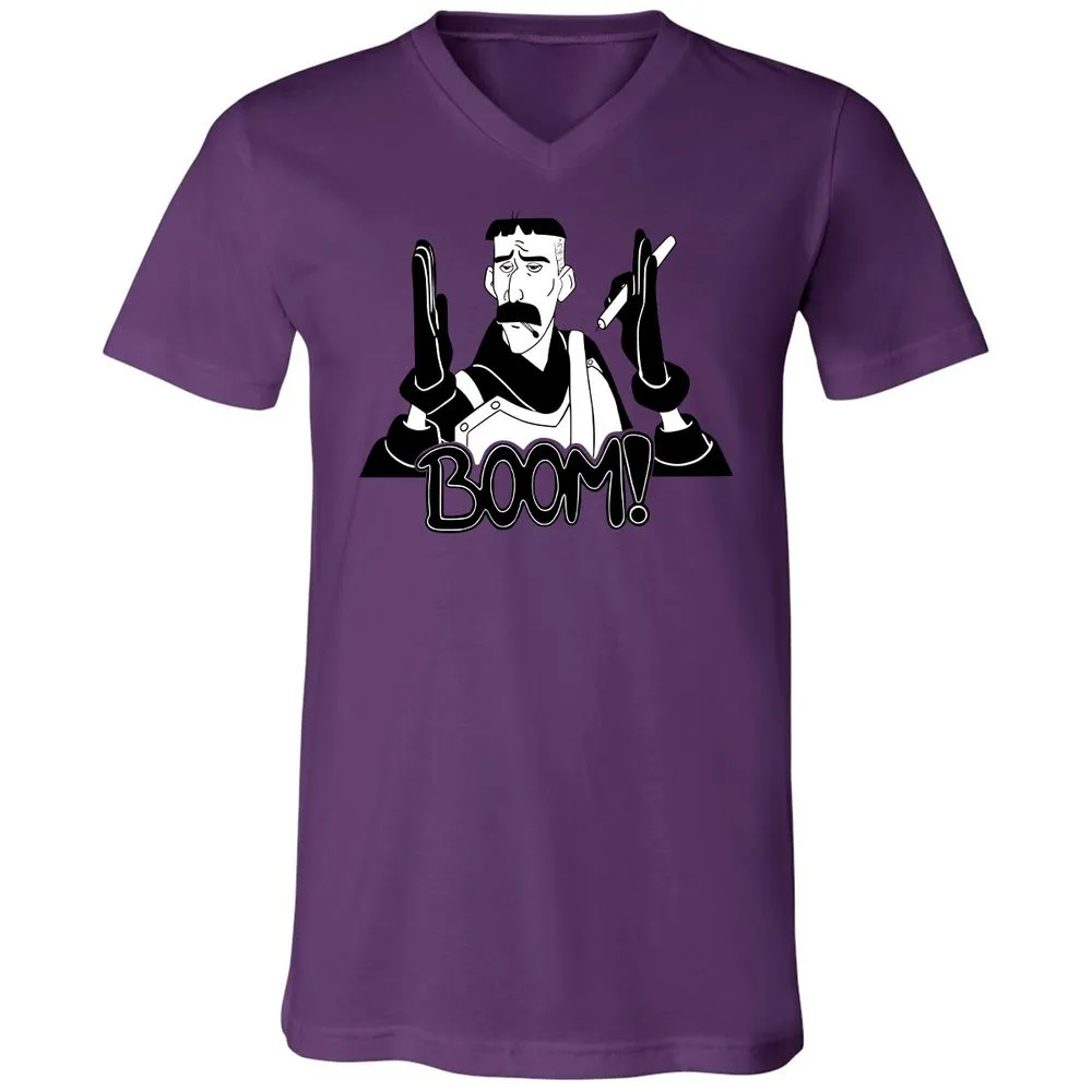 Unisex V-Neck T-Shirt - TDJVCCUF - Team Purple - 2