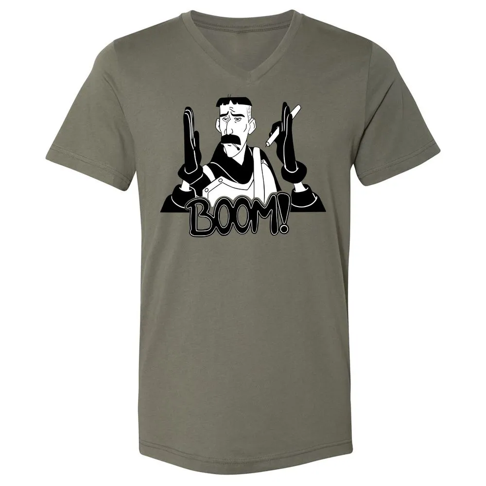 Unisex V-Neck T-Shirt - TDJVCCUF - Military Green - 10
