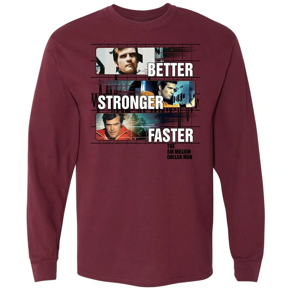 Long Sleeve T-Shirt - 64DPLVF7 - Maroon - 11