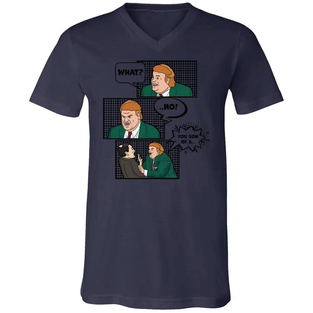 Unisex V-Neck T-Shirt - 1PVQNLPR - Navy - 9
