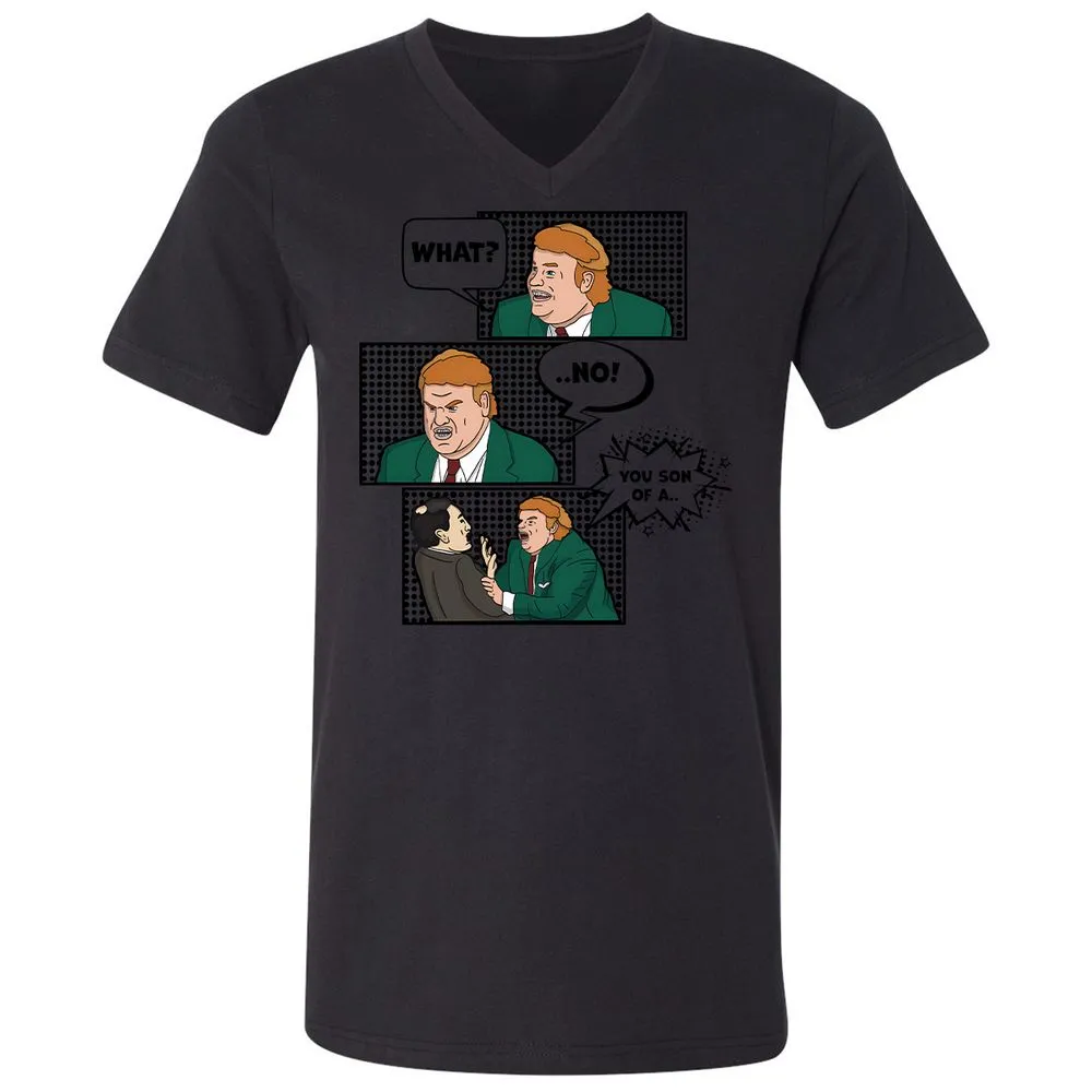 Unisex V-Neck T-Shirt - 1PVQNLPR - Black - 16
