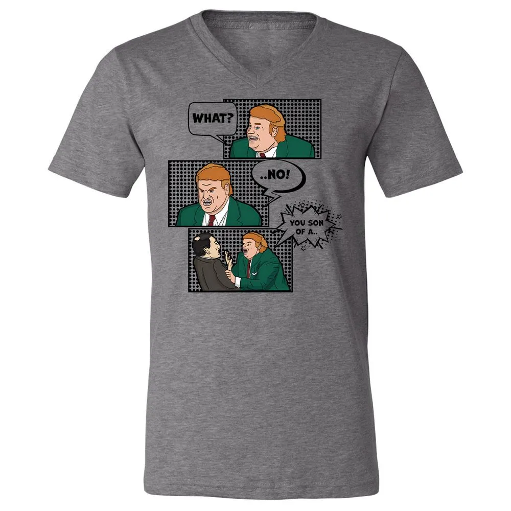 Unisex V-Neck T-Shirt - 1PVQNLPR - Deep Heather - 13