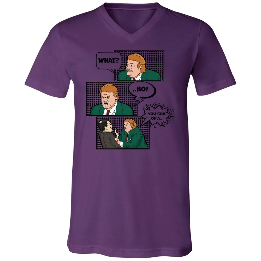 Unisex V-Neck T-Shirt - 1PVQNLPR - Team Purple - 2