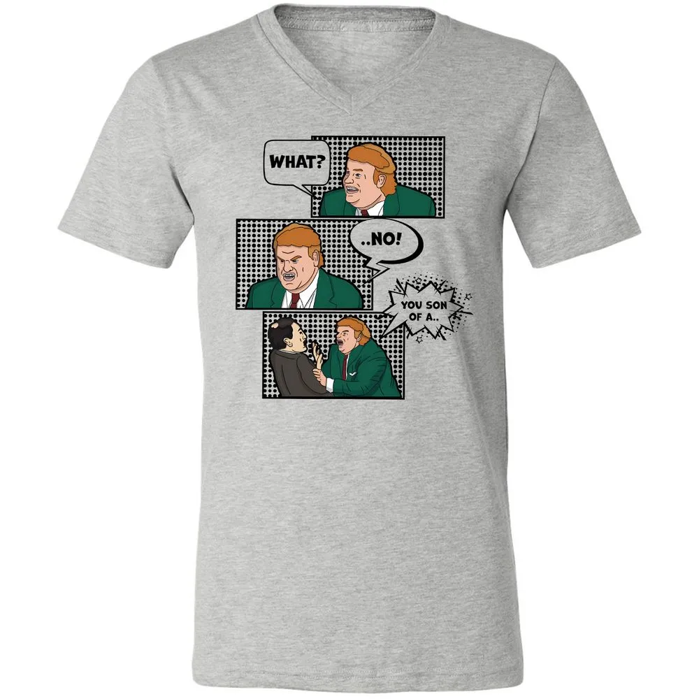 Unisex V-Neck T-Shirt - 1PVQNLPR - Athletic Heather - 7