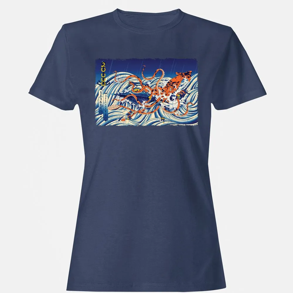 Women's T-Shirt - WXGEWKJG - Navy - 10