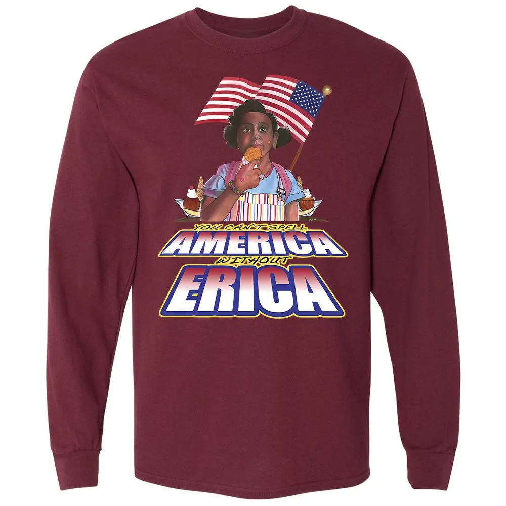 Long Sleeve T-Shirt - WXBU91QL - Maroon - 11