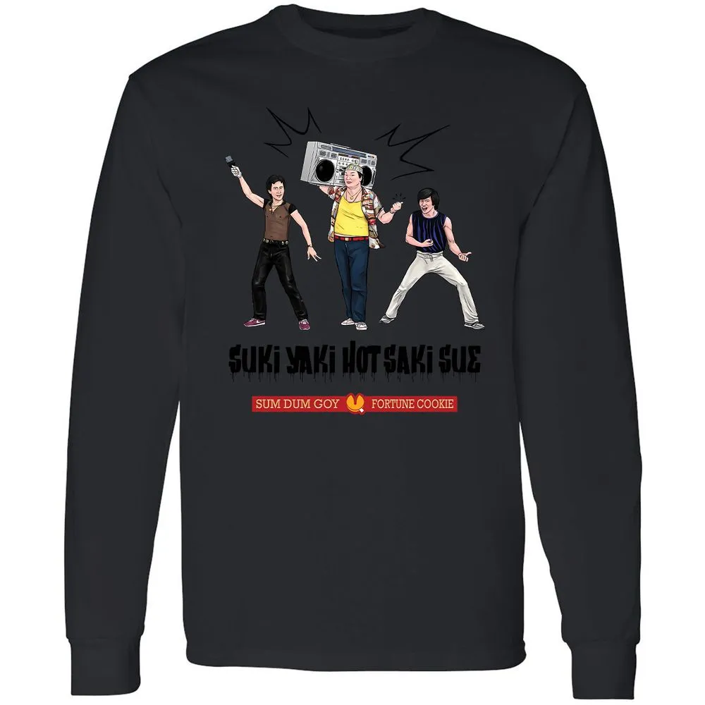 Long Sleeve T-Shirt - B7ABTDC1 - Black - 16
