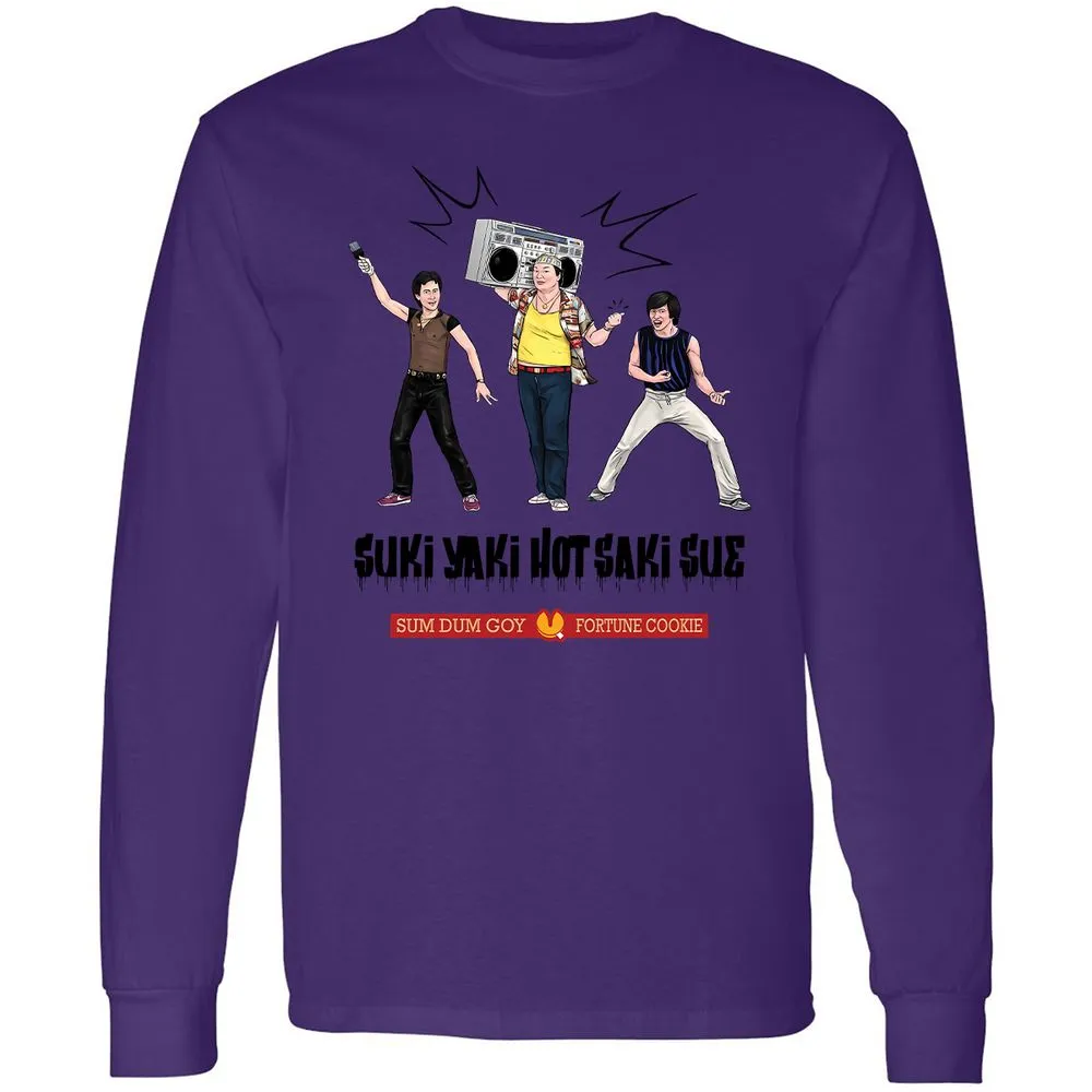 Long Sleeve T-Shirt - B7ABTDC1 - Purple - 13