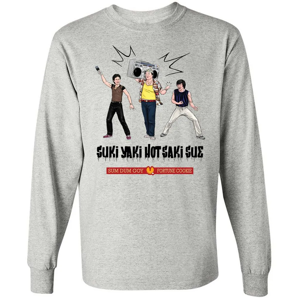Long Sleeve T-Shirt - B7ABTDC1 - Ash - 5