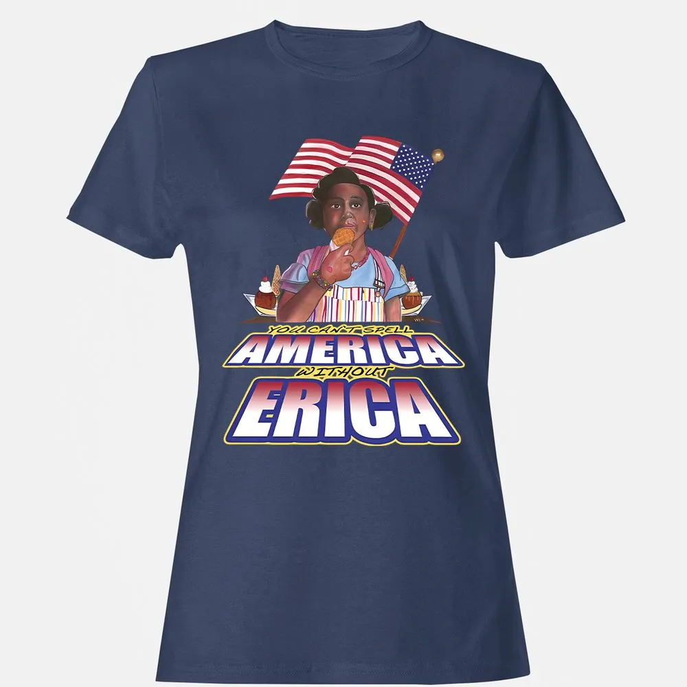 Women's T-Shirt - VK1CMPPQ - Navy - 10