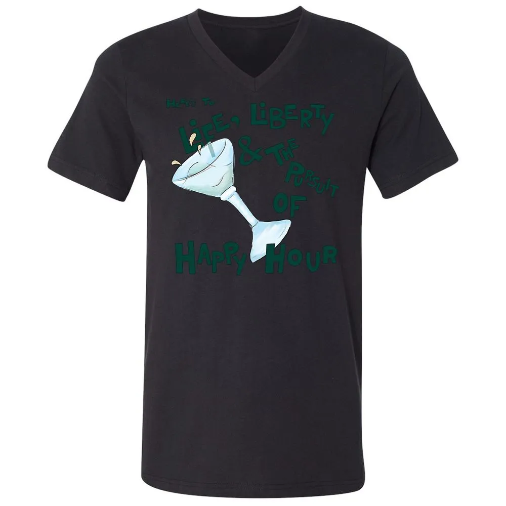 Unisex V-Neck T-Shirt - NQ15DWXG - Black - 16
