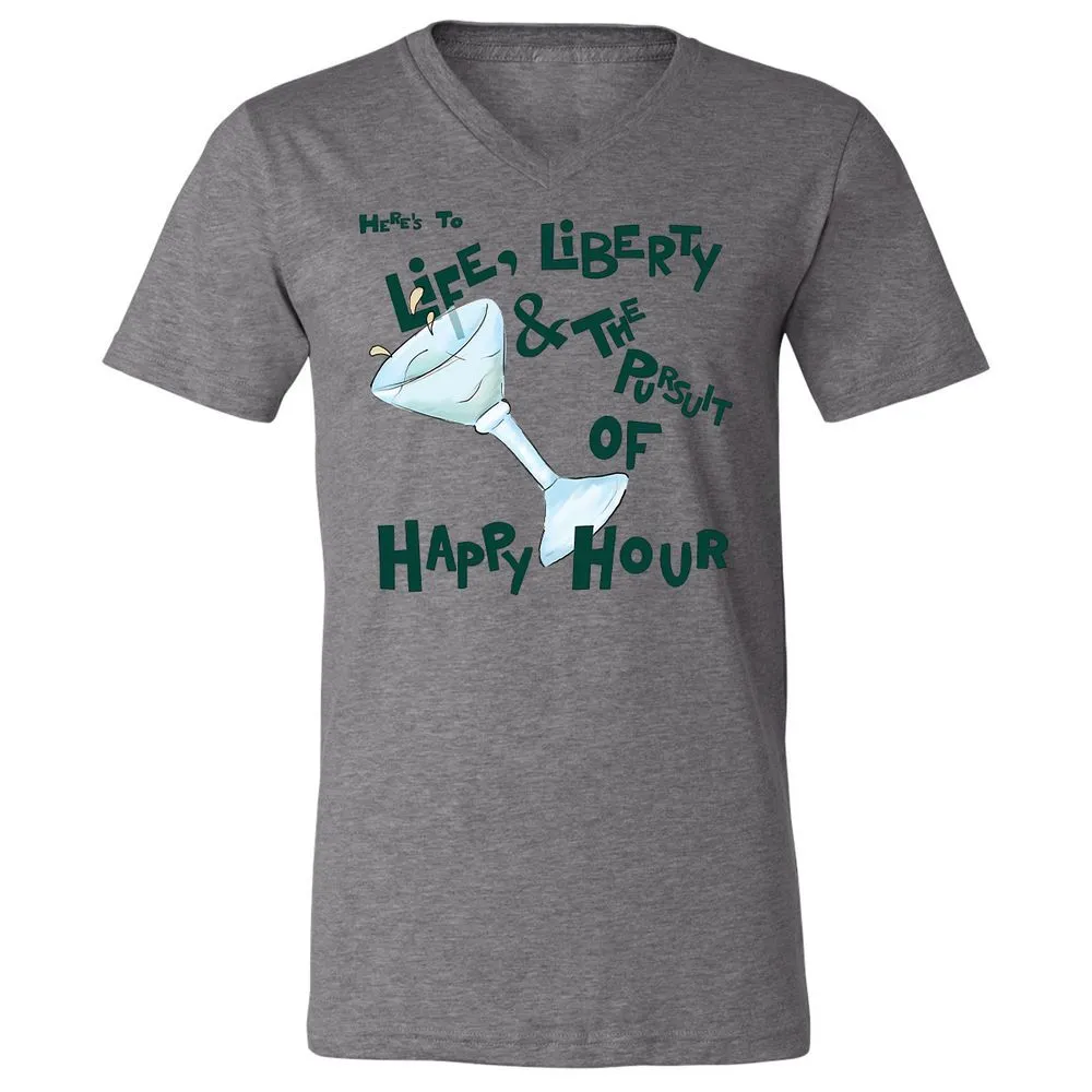 Unisex V-Neck T-Shirt - NQ15DWXG - Deep Heather - 13