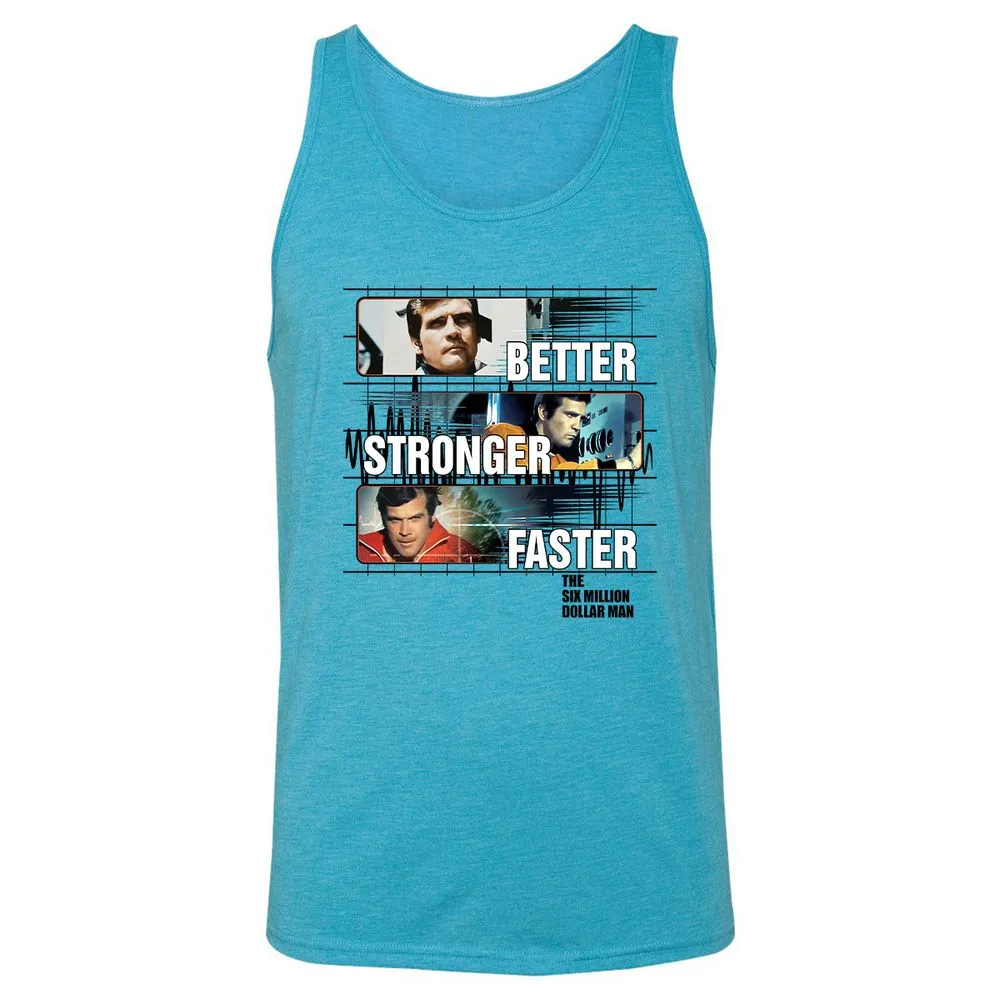 Unisex Jersey Tank - 4Y9FD36P - Aqua Triblend - 3