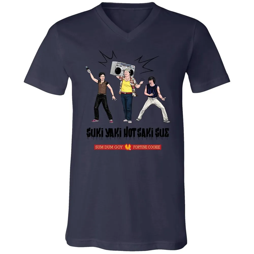 Unisex V-Neck T-Shirt - 5M8HTKHM - Navy - 9