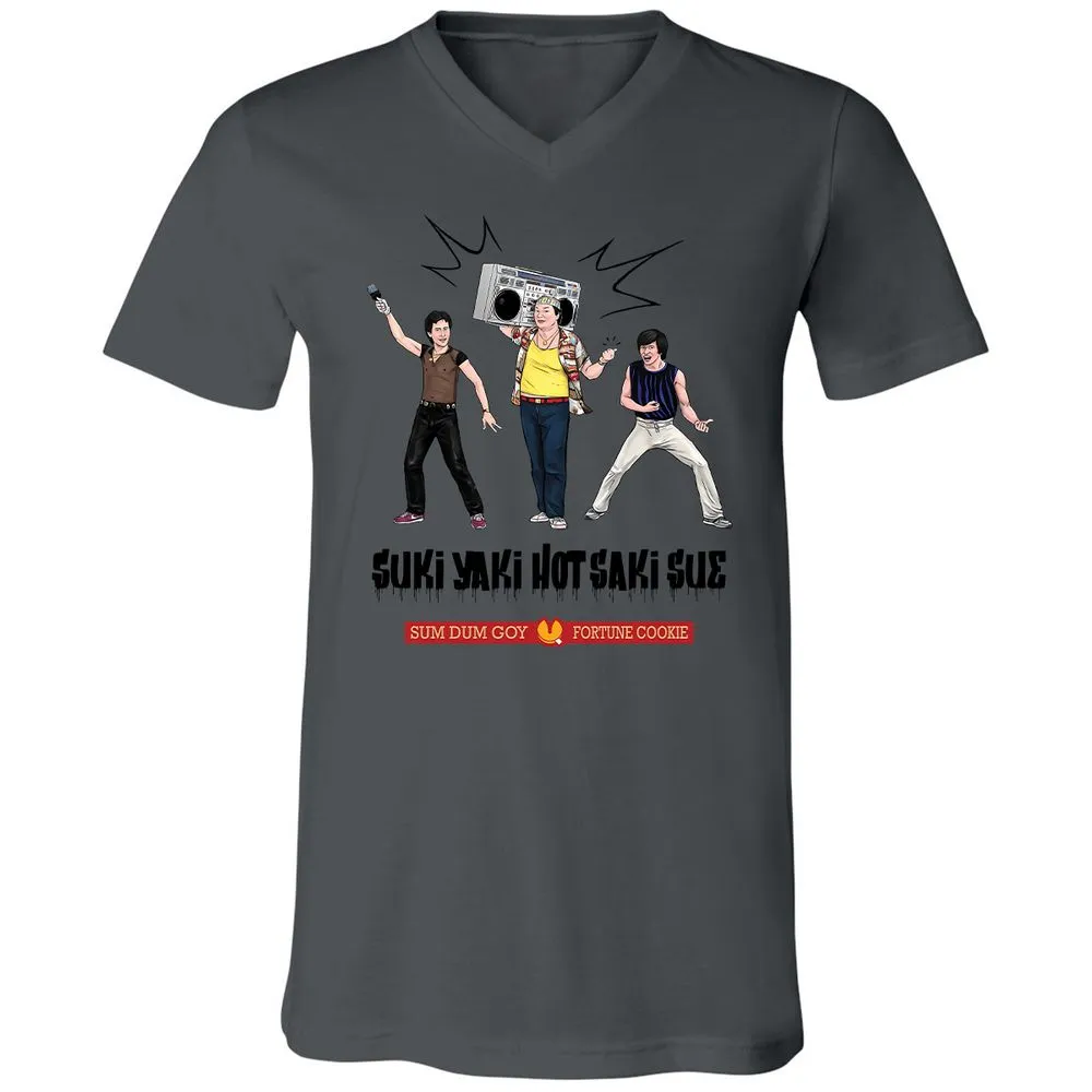 Unisex V-Neck T-Shirt - 5M8HTKHM - Asphalt - 12
