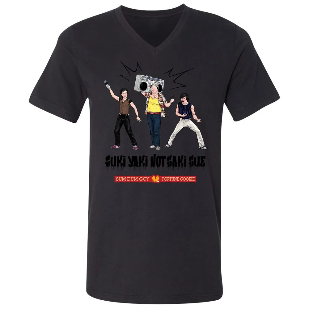 Unisex V-Neck T-Shirt - 5M8HTKHM - Black - 16