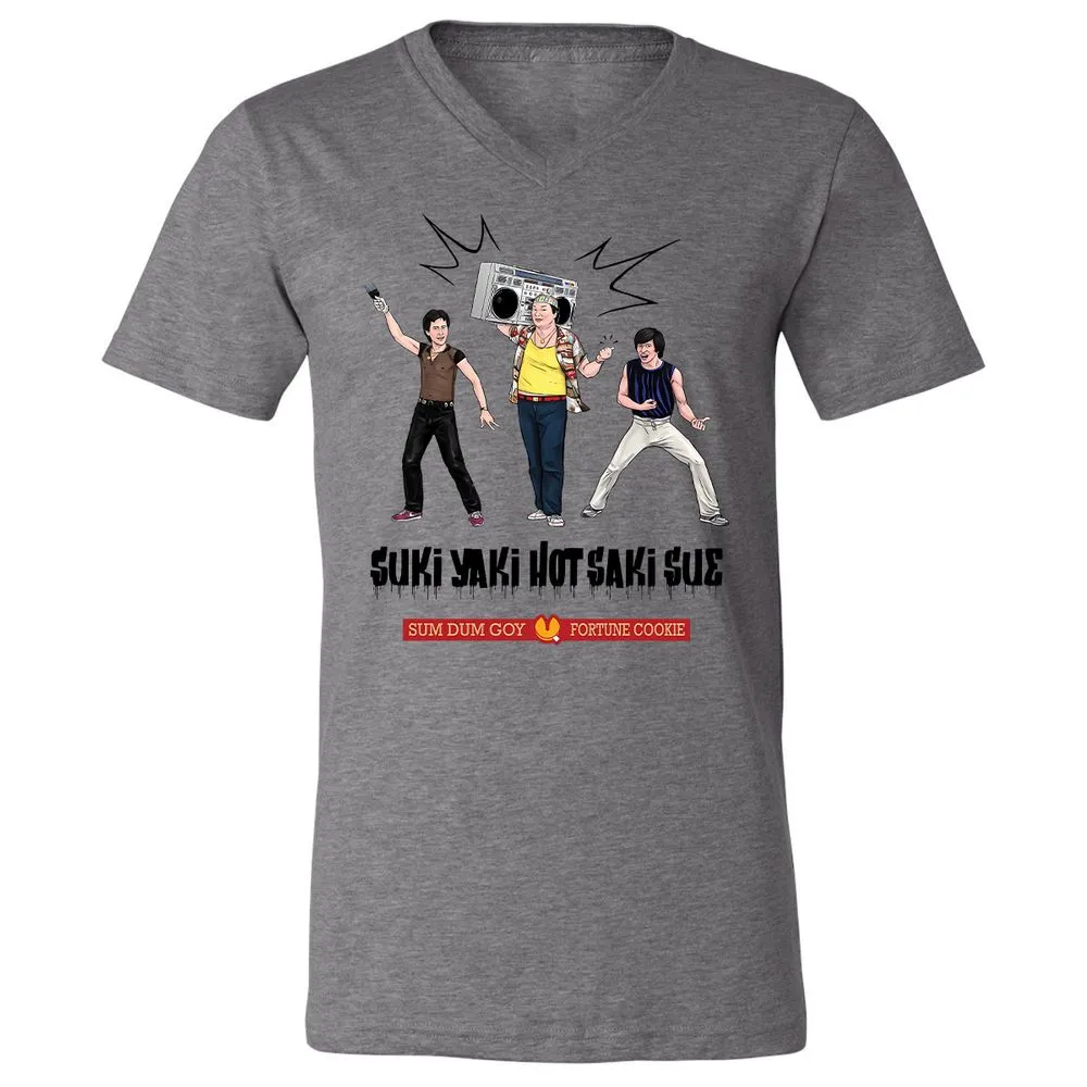 Unisex V-Neck T-Shirt - 5M8HTKHM - Deep Heather - 13