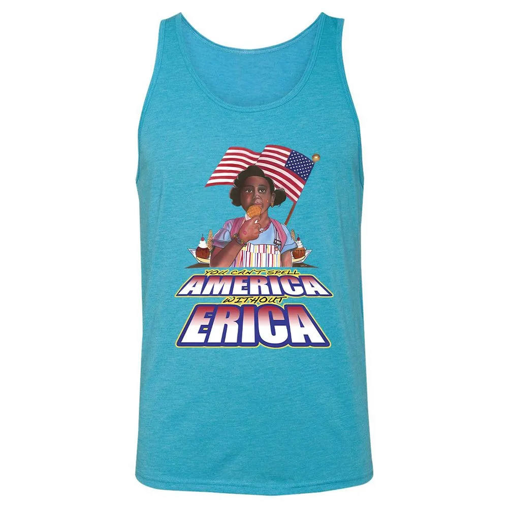 Unisex Jersey Tank - 764QF3TM - Aqua Triblend - 3