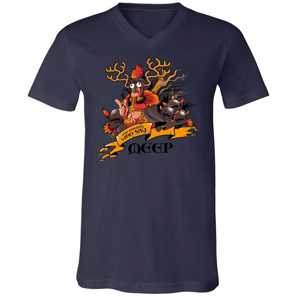 Unisex V-Neck T-Shirt - 7JBZLAWQ - Navy - 9