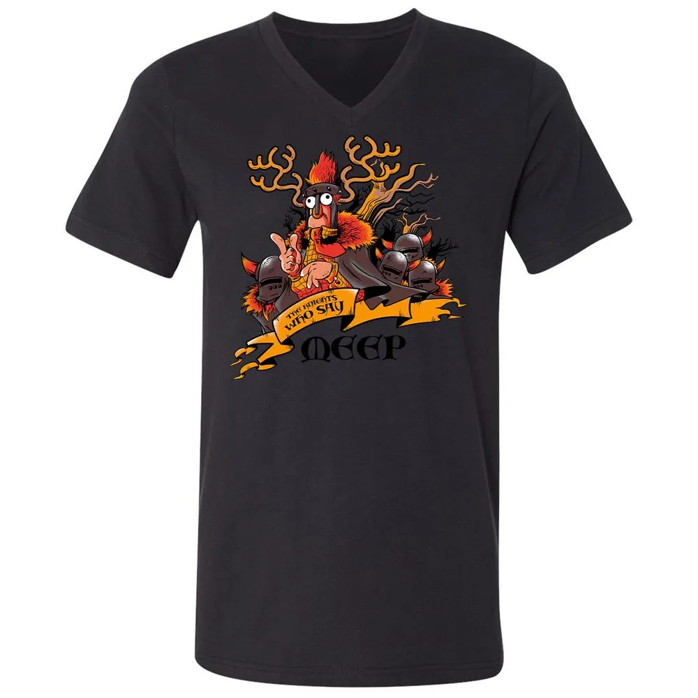 Unisex V-Neck T-Shirt - 7JBZLAWQ - Black - 16
