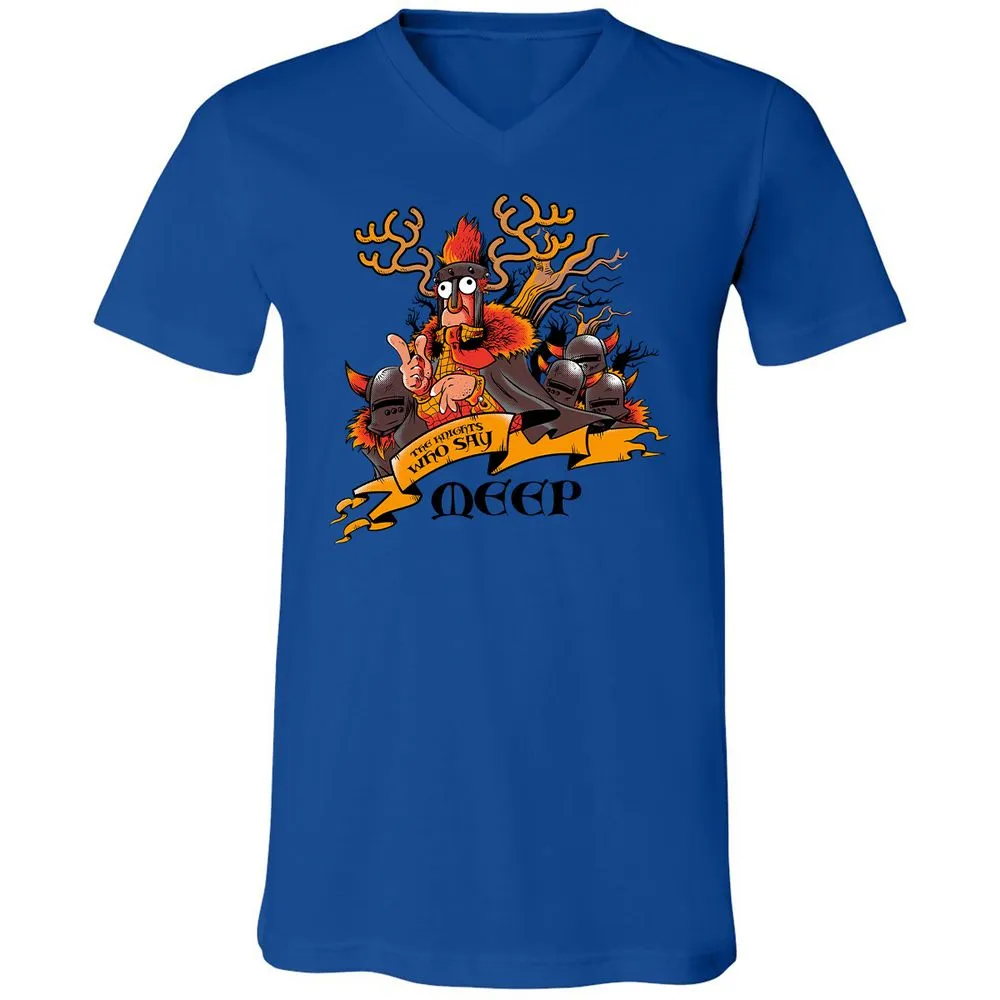 Unisex V-Neck T-Shirt - 7JBZLAWQ - True Royal - 4