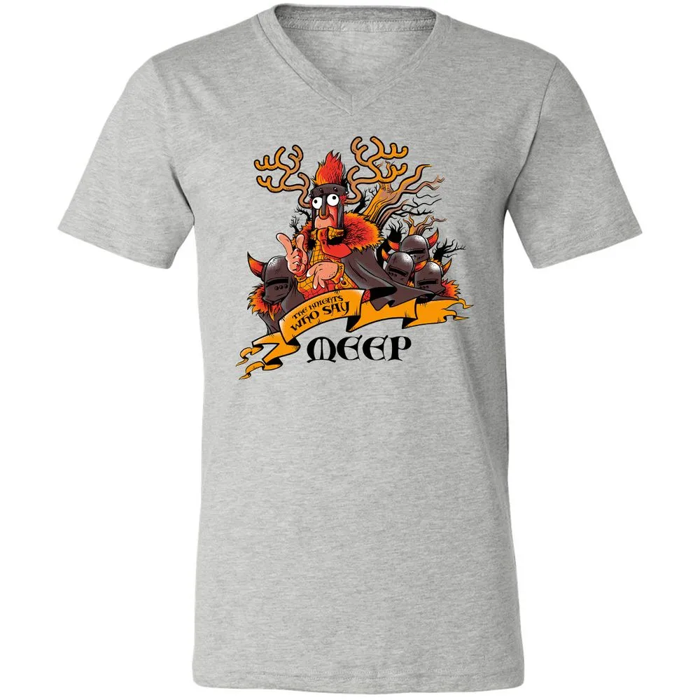 Unisex V-Neck T-Shirt - 7JBZLAWQ - Athletic Heather - 7