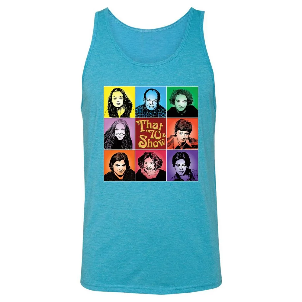 Unisex Jersey Tank - DSAYVBJJ - Aqua Triblend - 3