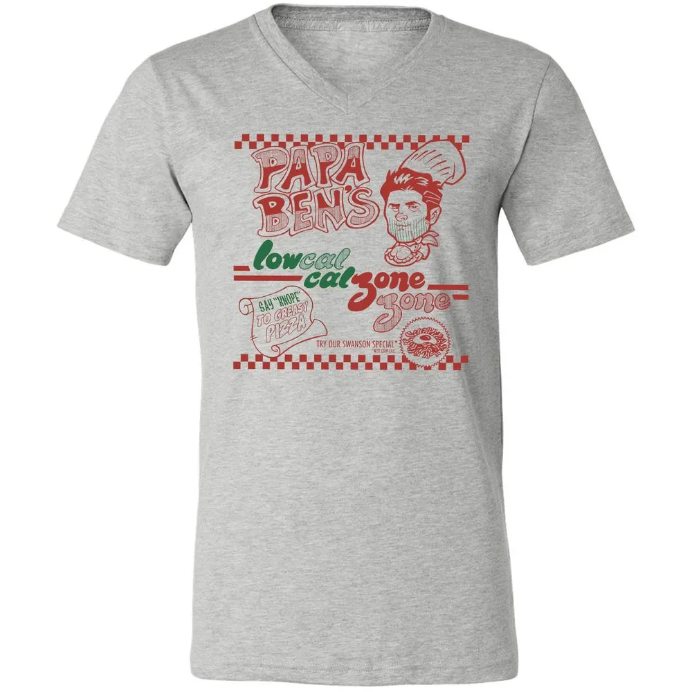 Unisex V-Neck T-Shirt - XF9QK8H6 - Athletic Heather - 7