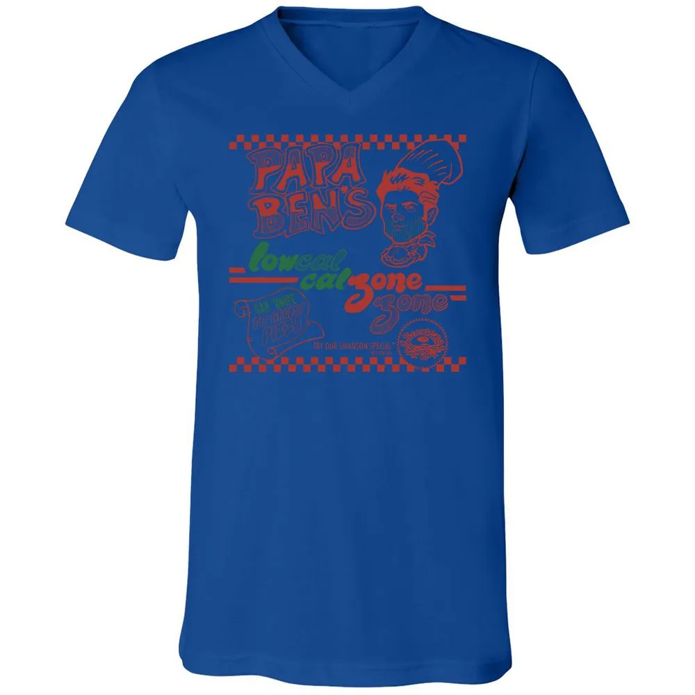 Unisex V-Neck T-Shirt - XF9QK8H6 - True Royal - 4