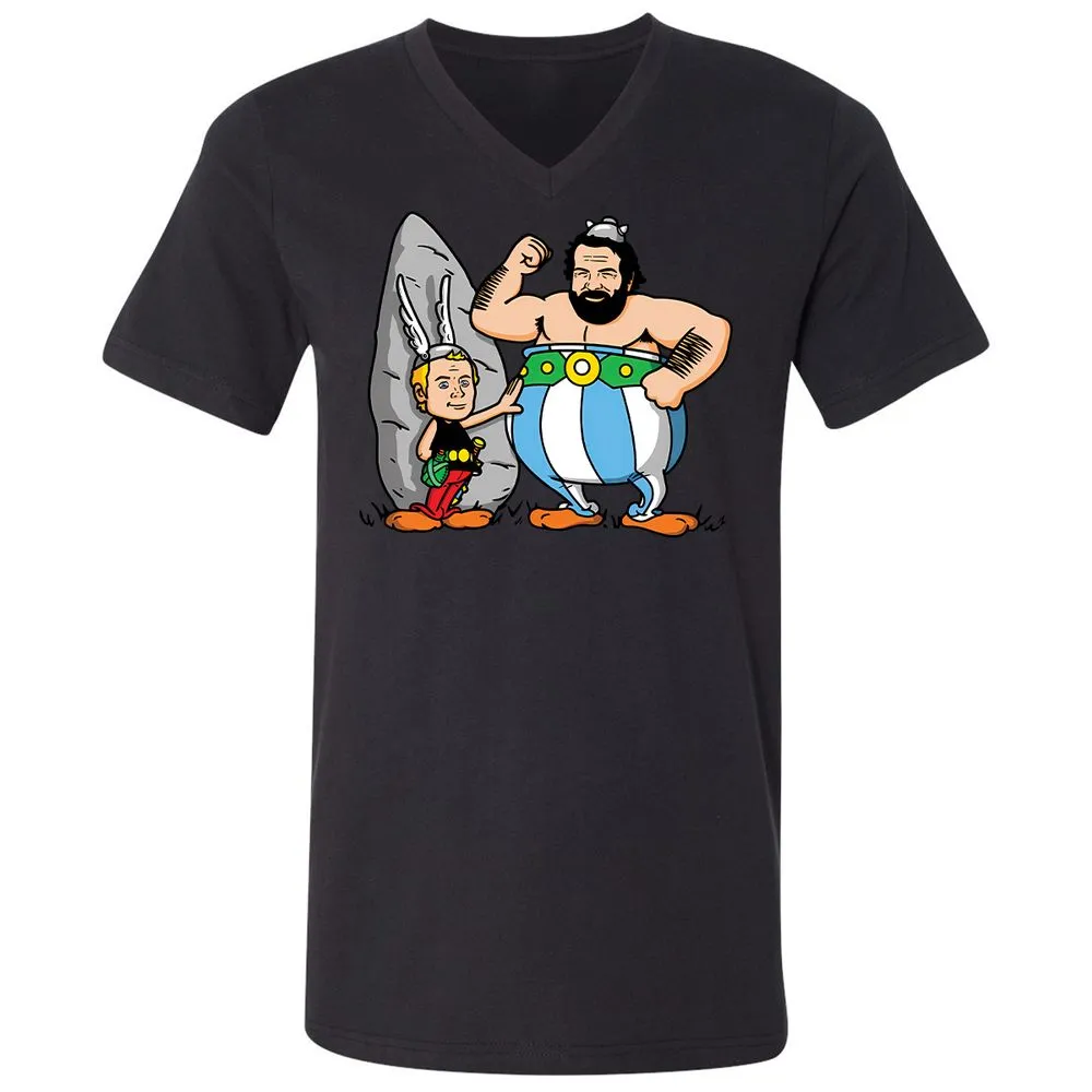 Unisex V-Neck T-Shirt - Y1AS78VN - Black - 16