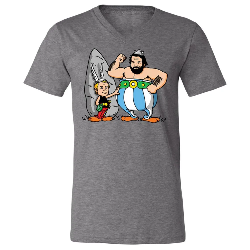 Unisex V-Neck T-Shirt - Y1AS78VN - Deep Heather - 13