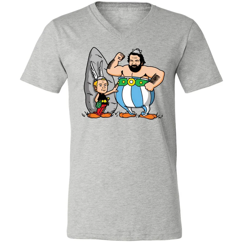 Unisex V-Neck T-Shirt - Y1AS78VN - Athletic Heather - 7