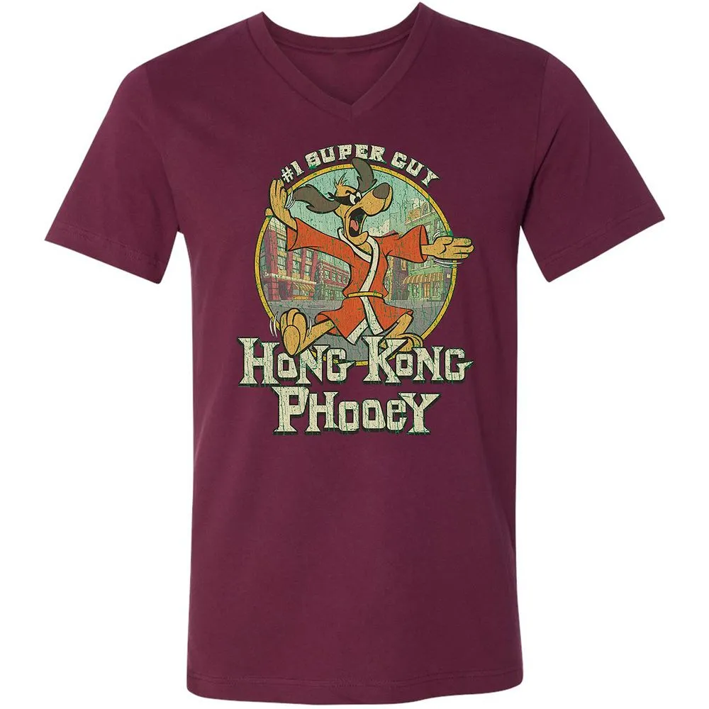 Unisex V-Neck T-Shirt - JEVKKG29 - Maroon - 6