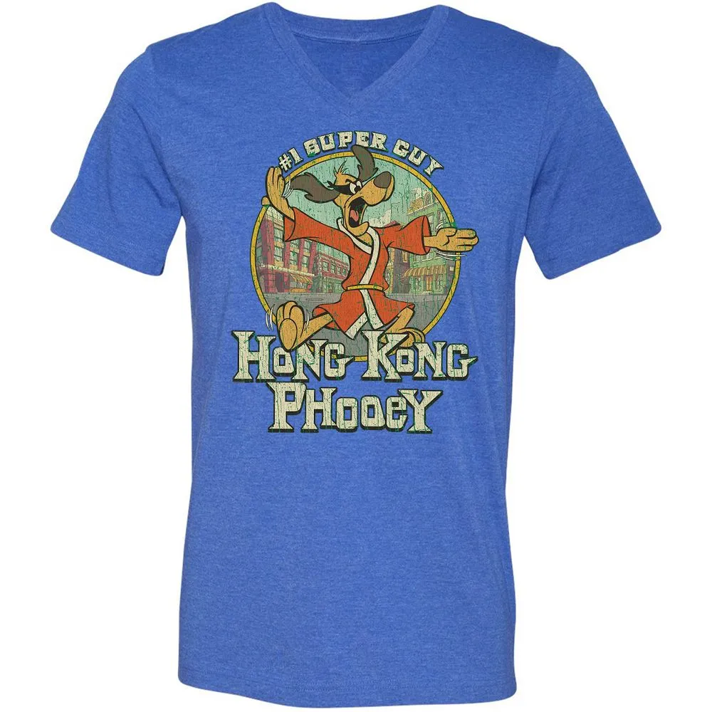 Unisex V-Neck T-Shirt - JEVKKG29 - Heather True Royal - 14