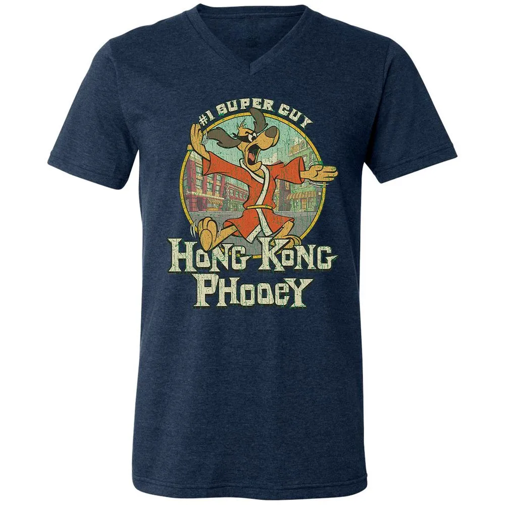 Unisex V-Neck T-Shirt - JEVKKG29 - Heather Navy - 15