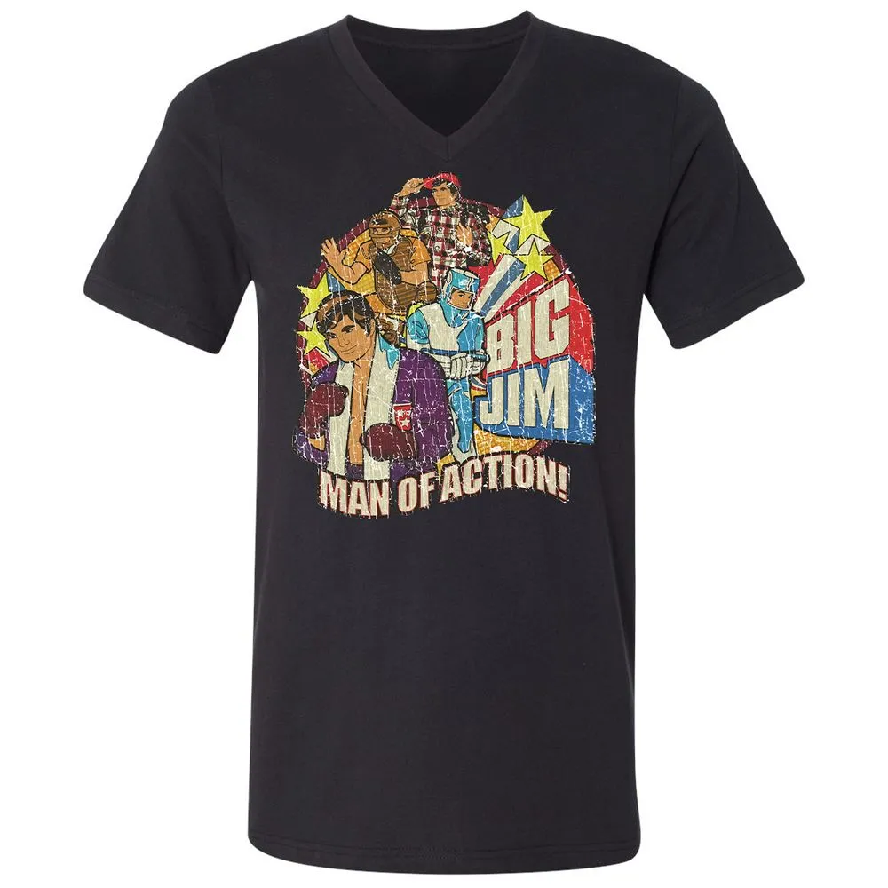 Unisex V-Neck T-Shirt - 1R9TCSEJ - Black - 16