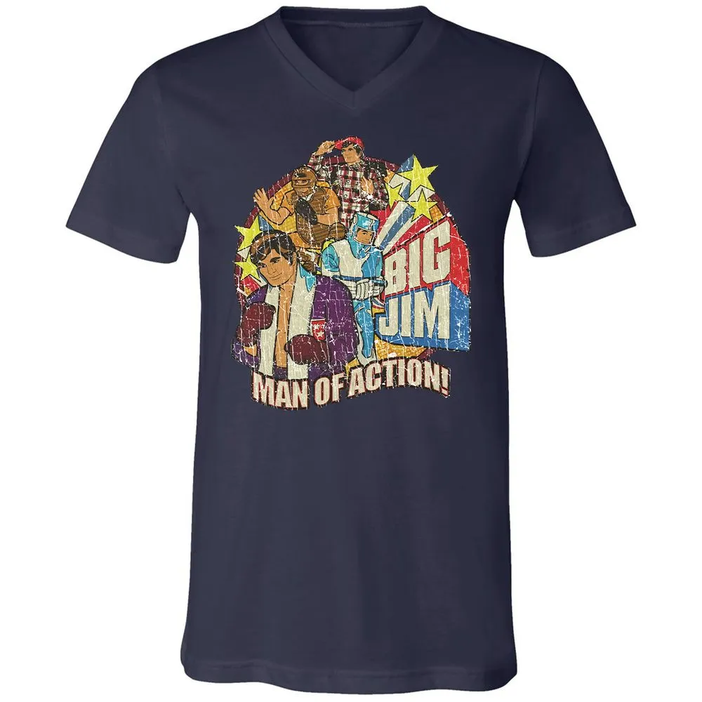 Unisex V-Neck T-Shirt - 1R9TCSEJ - Navy - 9