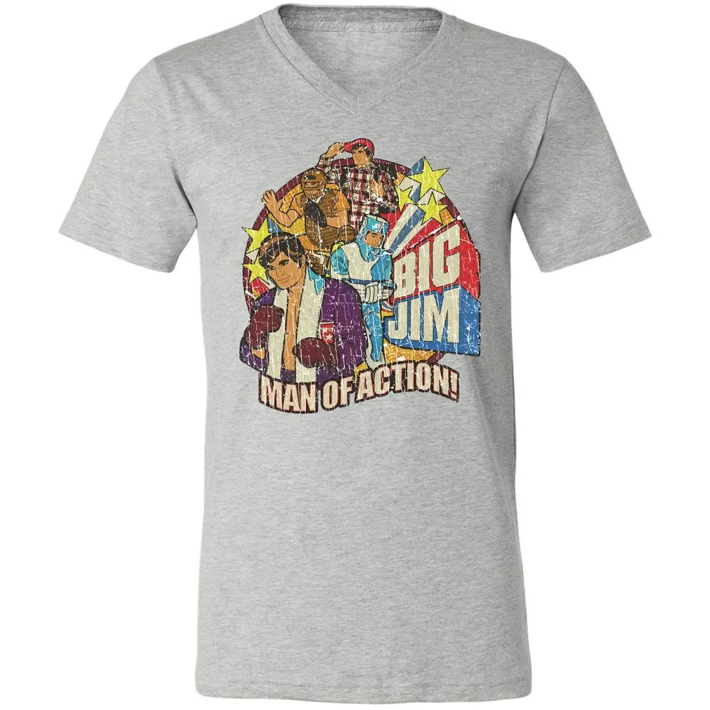 Unisex V-Neck T-Shirt - 1R9TCSEJ - Athletic Heather - 7