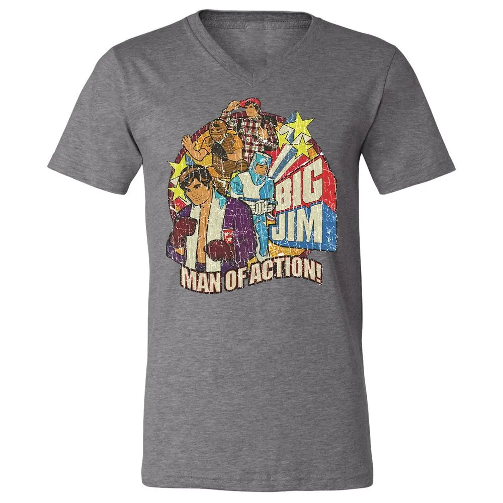 Unisex V-Neck T-Shirt - 1R9TCSEJ - Deep Heather - 13