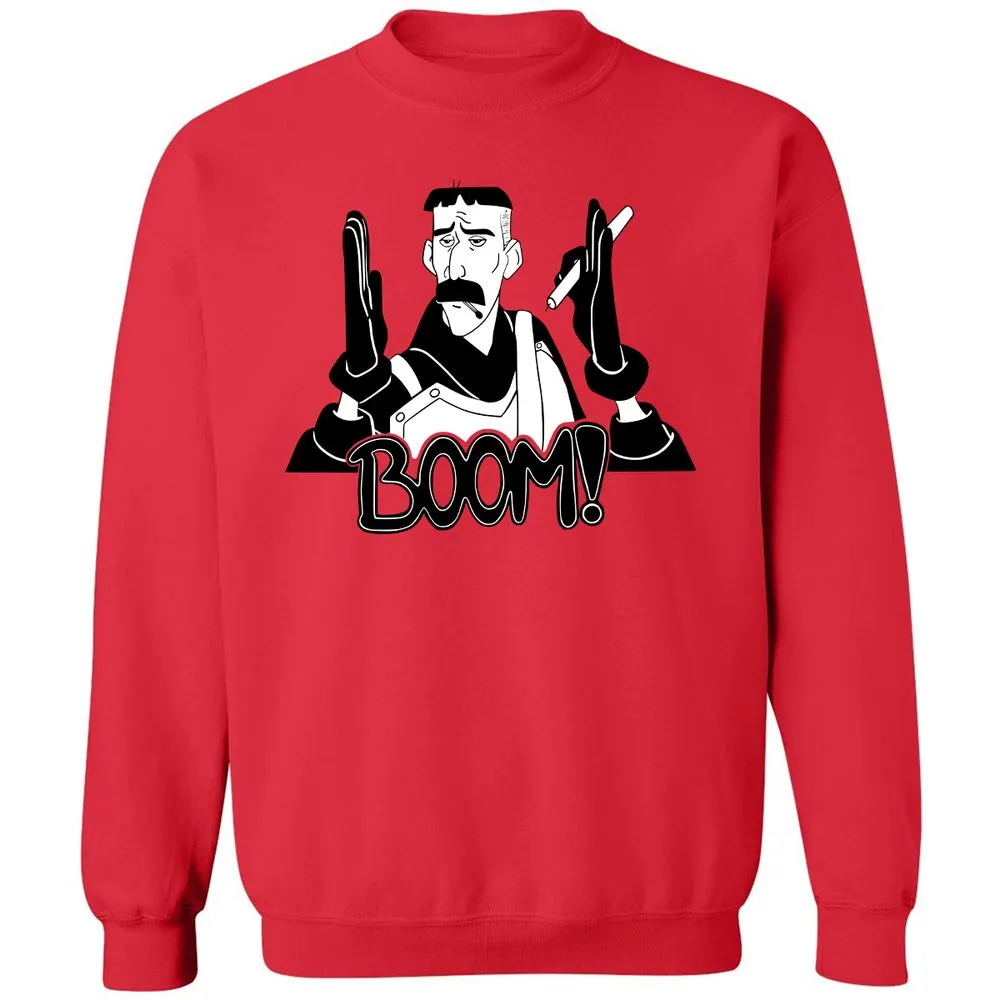 Classic Unisex Sweatshirt - LRGQT1U6 - Red - 5
