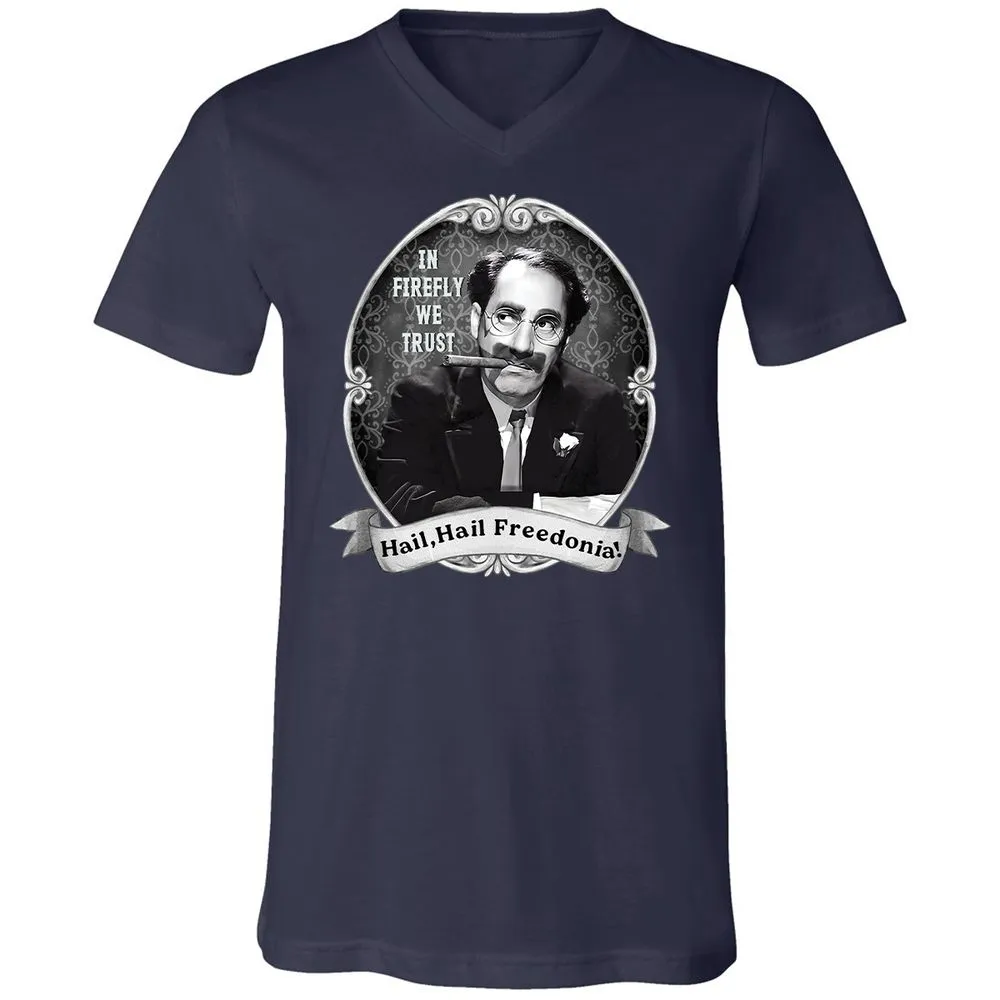 Unisex V-Neck T-Shirt - GYHSVRNG - Navy - 9
