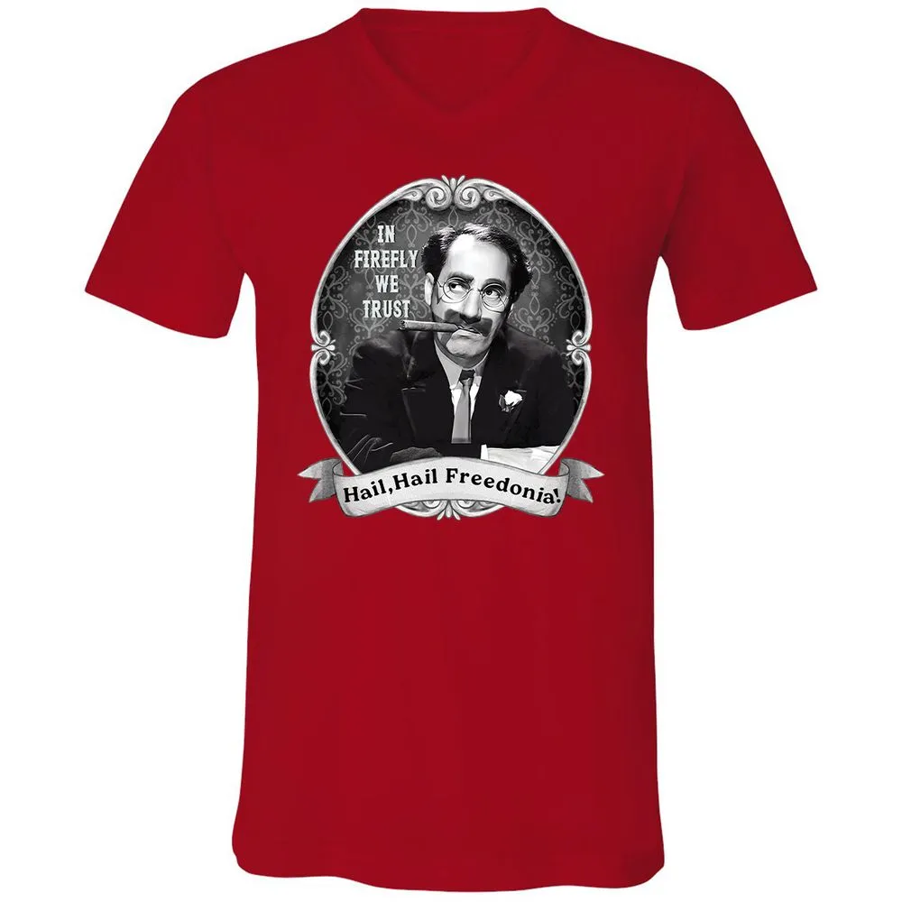 Unisex V-Neck T-Shirt - GYHSVRNG - Red - 3