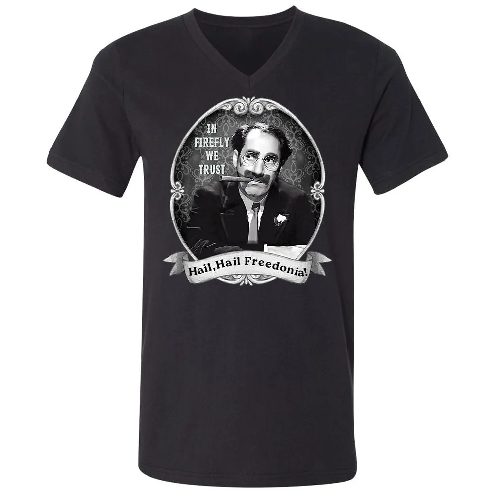 Unisex V-Neck T-Shirt - GYHSVRNG - Black - 16