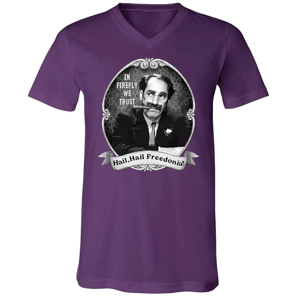 Unisex V-Neck T-Shirt - GYHSVRNG - Team Purple - 2