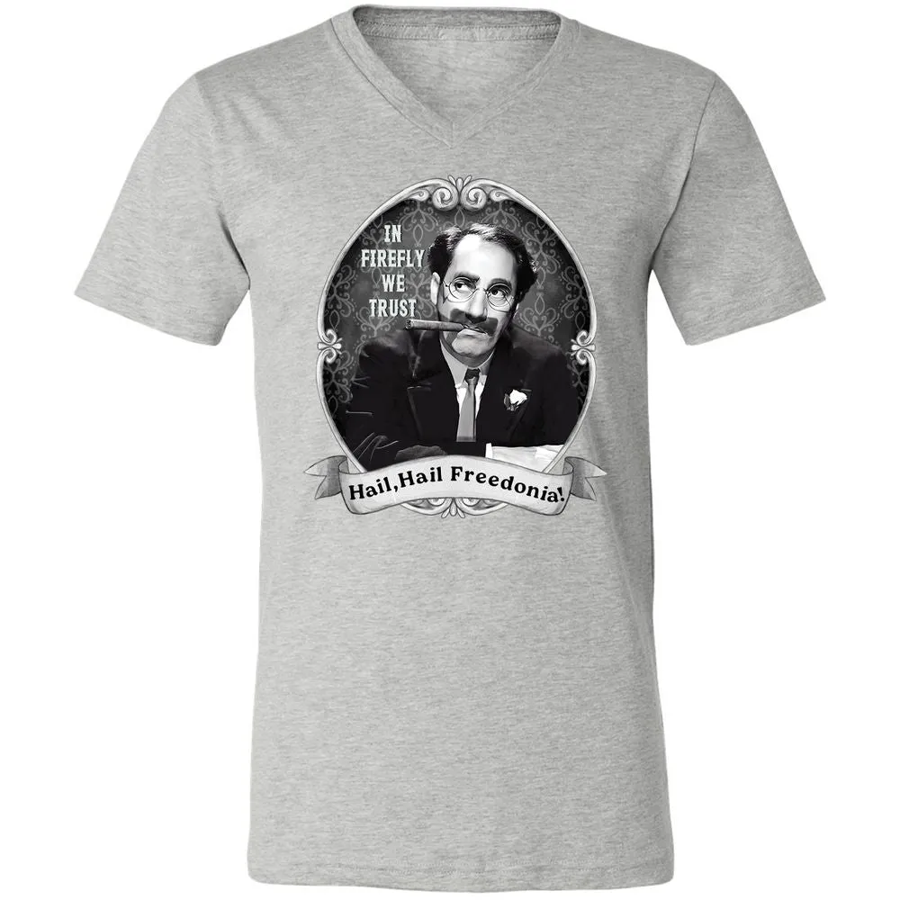 Unisex V-Neck T-Shirt - GYHSVRNG - Athletic Heather - 7