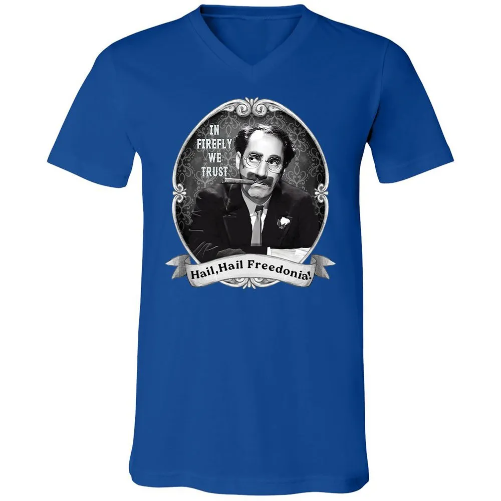 Unisex V-Neck T-Shirt - GYHSVRNG - True Royal - 4