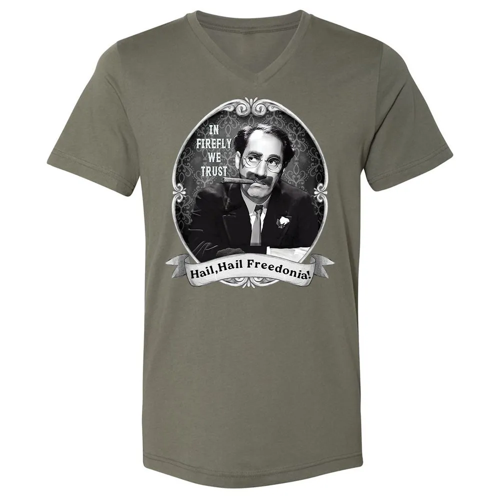 Unisex V-Neck T-Shirt - GYHSVRNG - Military Green - 10