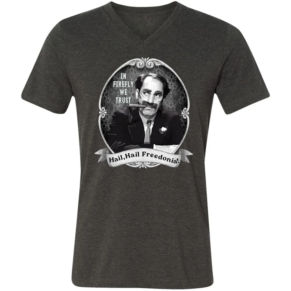 Unisex V-Neck T-Shirt - GYHSVRNG - Dark Grey Heather - 8