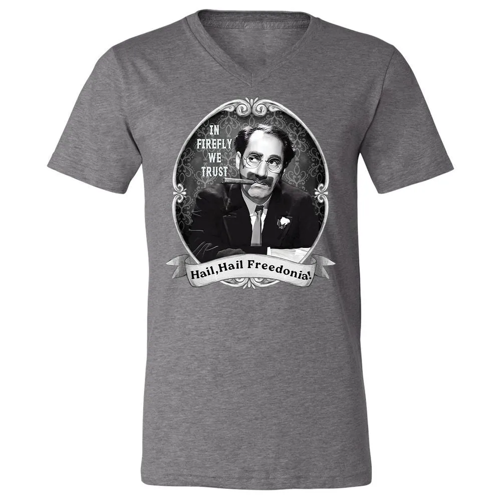 Unisex V-Neck T-Shirt - GYHSVRNG - Deep Heather - 13